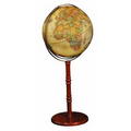 Commander II Convertible 16" Antique Floor/ Desk Globe